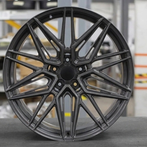 Jantes en alliage forgé 21 22 pouces à rayons croisés Graphite foncé 5x112 Concave Neuves pour M8 M5 G90 Mercedes <span class=keywords><strong>AMG</strong></span> Aftermarket - Product Image 1