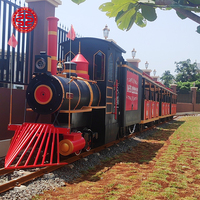 Train et piste de parc d'attractions en plein air Grand train pour enfants Track Bullet Train avec piste ovale