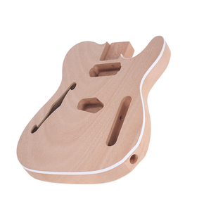 Cuerpo de guitarra de caoba sin acabar para kits de bricolaje - Product Image 2