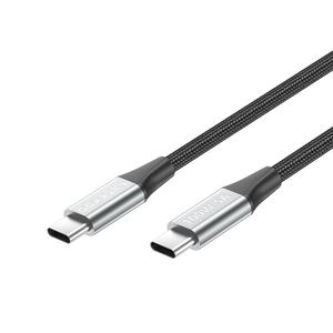 สายชาร์จเร็วแบบ USB-C to USB-C 100W/6A ยาว 2 เมตร/6.6 ฟุต ผลิตโดยโรงงาน OEM แบบกำหนดเอง  วัสดุไนลอน ป้องกันการหักงอ สำหรับสมาร์ทวอทช์ คอมพิวเตอร์ แล็ปท็อป - Product Image 1