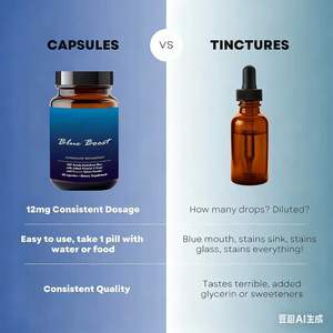 Suplemen diet Vegetarian metil kapsul biru ekstrak Herbal (lidah buaya)-kelas makanan - Product Image 3