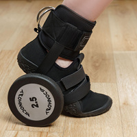 Sangles de cheville métalliques réglables pour les exercices de flexion et de soulevé de jambe - Équipement de gym pour machines à câbles
