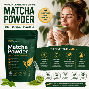 OEM ODM High-quality Matcha Tea Collagen Powder Fresh Flavor Adult Use 24 Months Shelf Supplement Health Tea - Product Image 2