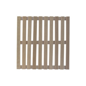 Plataforma de ducha de madera de 57 x 57 cm, diseño cuadrado para uso en el baño - Product Image 1