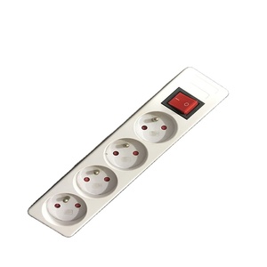 HAOYONG NF/CE Prise d'extension française Prise de courant Prise multiple Carte d'extension Protecteur de surtension Multiprise - Product Image 6