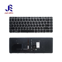 Clavier d'ordinateur portable neuf pour HP EliteBook 745 G3 840 G3 G4 avec rétroéclairage, disposition FR SP US LA AR RU