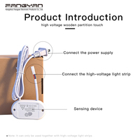 Interruptor Táctil LED de Madera de Alto Voltaje CA 110V 220V FANGYAN, Interruptor de Superficie Oculto para Luces de Muebles Inteligentes