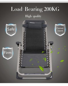 カスタムデザイン無重力チェア折りたたみ式レジャーメタルスチールラウンジャー釣りバンドスタイル屋外ファブリック家具 - Product Image 3