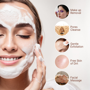 TOUCHBeauty Đa Chức Năng 3 Trong 1 Không Thấm Nước Facial <span class=keywords><strong>Cleansing</strong></span> Cọ Sonic Rung Điện Facial Cọ Than Tắm Bàn Chải - Product Image 3