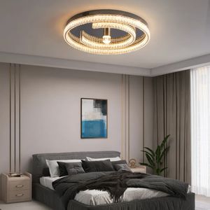 OEM Offre Spéciale Rond Intelligent Voix Intelligente Plafonnier Moderne Maison De Luxe Cristal Lumière Lampe LED Plafonnier - Product Image 2