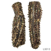 Tenue de camouflage réaliste pour la chasse, respirante en polyester, pour toutes saisons, usage extérieur, populaire, camouflage feuille de jungle, type Ghillie