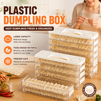 Boîte de rangement judicieuse pour raviolis, à fixer sur la porte latérale du réfrigérateur, pour espaces étroits, en plastique de qualité alimentaire, pour la conservation et l'organisation