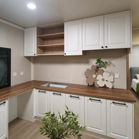Cabane préfabriquée modulaire personnalisée de 20 pieds avec mur en céramique souple pour jardin, maison d'hôtes, resort boutique