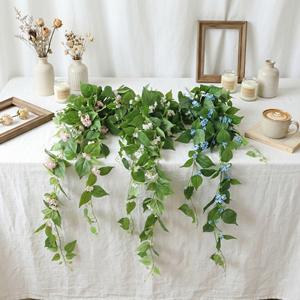 4 pieds de lianes vertes artificielles à 7 brins, feuilles de patate suspendues, pour la maison, le jardin, la décoration murale extérieure, couverture végétale, décoration de fête jungle - Product Image 4