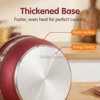 12 Buah Set Peralatan Masak Desain Modern Universal dengan Wajan, Panci Sup, Panci Susu untuk Dapur