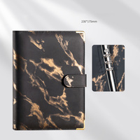 Vente en gros de cahiers marbrés pour journaux planificateurs pour économiser de l'argent classeur à anneaux classeur budgétaire couleur marbre classeur a5 planificateur à anneaux