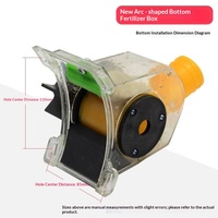 Trémie à engrais transparente haute précision pour semoirs et planteuses directes avec fixation brosse ; Garantie 1 an
