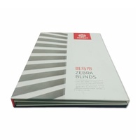 Boîte de collection d'échantillons de stores enrouleurs modernes haut de gamme avec dossier de présentation élégant pour échantillons textiles en papier offset et kraft