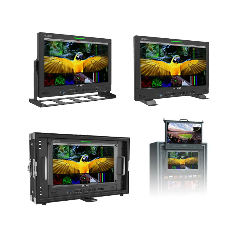 Lilliput fabrika 15.6 "23.8" 31.5 "12G-SDI 4K yayın LCD üretim monitörü