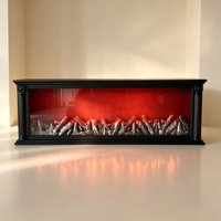 Cheminée électrique LED 3D artificielle vintage nordique, lampe d'éclairage intérieur moderne, 60*10*20 cm, décoration d'intérieur pour Halloween