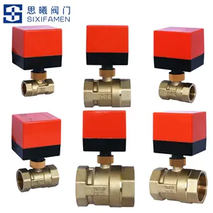 1/2 "- 2"caliber Brass Electric Two-way Valve Motorized Ball Valve For Central Air Conditioning System Floor Heating System Etc