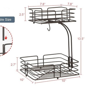 <b>Kitchen</b> Standing Type Modern Stainless Steel Rectangle Towel <b>Storage</b> <b>Rack</b> Non-folding Disassembly - Product Image 5