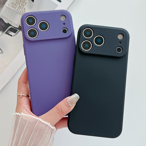 Custodia per telefono in morbido silicone TPU anti-impronta e antiurto con protezione a 360°, disponibile in vari colori, con MOQ basso, per 17/16/15/14/13/12 Pro Max - Product Image 6