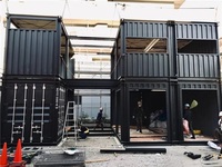 Kingland Maison Conteneur Maritime Mobile Préfabriquée Modulaire de Luxe à Deux Étages de 20 pieds pour Hôtel, Magasin, Café, Bar, Restaurant Entièrement Aménagée