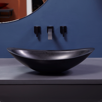Éviers de Surface Solide Blanc Mat à Bord Mince Lavabo en Pierre Artificielle Lavabo en Résine Lavabo en Pierre Moulée