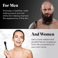 Rouleau de massage Derma 540 0,5 mm pour hommes et femmes, soin de la peau, repousse des cheveux et de la barbe, élimination des rides et des cicatrices