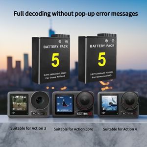 Batería <span class=keywords><strong>Plus</strong></span> de alta calidad de 1950 MAh para <span class=keywords><strong>DJI</strong></span> Action 4, accesorios para <span class=keywords><strong>Osmo</strong></span> Action 5 Pro 4 3 Extreme <span class=keywords><strong>Plus</strong></span> para cámara de deportes de acción - Product Image 5