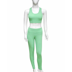 Leggings y Sujetador Deportivos Ligeros de Secado Rápido para Mujer, Ropa Deportiva para Gimnasio, Correr, Yoga, Conjunto de Yoga de Longitud Completa - Product Image 1