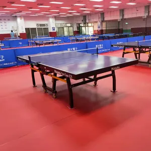 PVC Portable pingpong court flooring produsen/ittf meja tenis court lantai