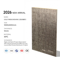 Nouvelle Plaque Murale WPC Moderne 2026 en Fibre de Bambou, Étanche, Garantie 5 Ans, Design Graphique, Décoration Haut de Gamme pour Chambre et Hôtel VIP