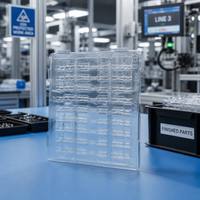 Plateau d'emballage sous blister antistatique en PET pour composants électroniques, directement de l'usine