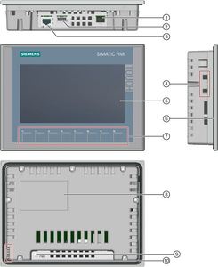 Controladores PLC PAC Siemens SIMATIC HMI TKP700 6AV2123-2GA03-0AX0 para Control Industrial RS485, SIMATIC HMI TKP400 TKP700 T - Product Image 4