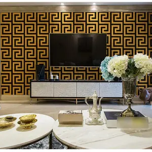 Pegatina de pared de estilo nórdico para decoración del hogar, papel tapiz de diseño moderno de lujo