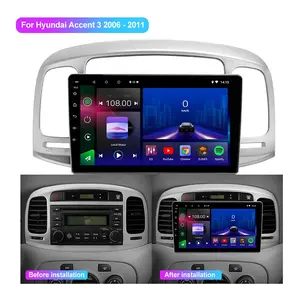 Jmance 9 "Car Audio Apple Car Play Android Auto für Hyundai Accent 3 2006-2011 Frame 2 Din Android Autoradio Stereo
