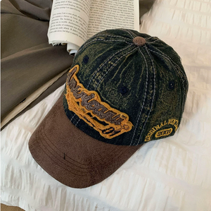 Custom American Embroidery Baseball Cap Two-Tone Washed Cotton Dad Hat for Men Women Casual - Product Image 3