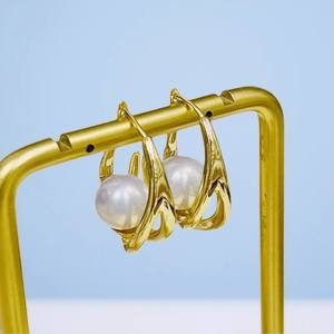 DIY Pearl Accessories S925 <b>Silver</b> Earnail Empty Tray 9-11mm <b>Beads</b> Fashion <b>Silver</b> Jewelry Ear Buckle 22551DIY Components - Product Image 2