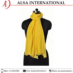 Meilleure qualité multicolore laine nylon plaine écharpes conception de motif personnalisé pour l'hiver direct de l'Inde grossiste - Product Image 5