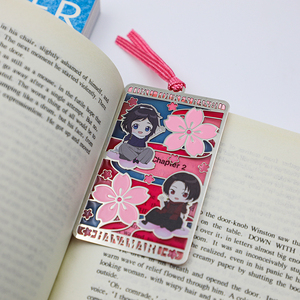 High Quality Museum Gift Bookshop Souvenir Gift Metal Brass Stainless Steel Hollow Out Enamel Stained Glass <b>Bookmark</b> with Tassel - Product Image 5