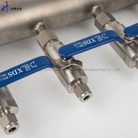 Katup kontrol aliran udara baja tahan karat, Distributor arus udara Multi Splitter