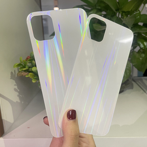 Funda de teléfono móvil con diseño de corazón de amor, cubierta de vidrio holográfico con ranura en blanco, cubierta de sublimación 2D, para <span class=keywords><strong>Xiaomi</strong></span> 11 - Product Image 5