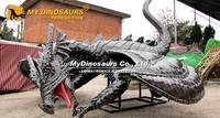 Mon Dino FAW006, grande sculpture de dragon volant, modèle de dragon interactif pour les attractions
