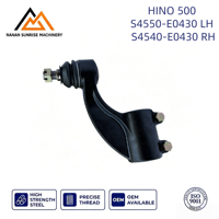 Rotule de direction renforcée à double boulon S4550-E0430 en acier forgé pour camion, compatible HINO S4540-E0430