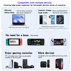 شاشة عريضة محمولة 2K-Inch ذات سطوع عالٍ ، شاشة لوحة IPS مع واجهة من النوع C لألعاب الكمبيوتر المحمول - Product Image 6