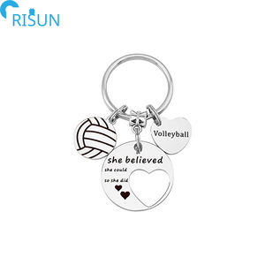 الجملة المعادن الطائرة المفاتيح المخصصة شعار المينا النقش كرة معدنية كرة القدم الرياضة كيرينغ مفتاح سلسلة هدية ل اعب - Product Image 4