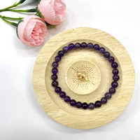 Bracelet élastique en pierres naturelles Jingfa Crystal, vente en gros, mode, pierres précieuses, perles rondes de 6 mm, pour hommes et femmes