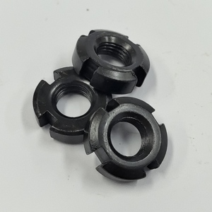 GB812 เมตริก <span class=keywords><strong>M125</strong></span> น็อตแบบมีร่องชุบสังกะสี สำหรับงานหนัก ความแม่นยำสูง แบบสี่ร่อง ป้องกันการคลายตัว ระดับ 10 - Product Image 1